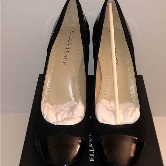 NWT Ellen Tracy Black Amber Heels, Size 8 - Picture 3 of 7